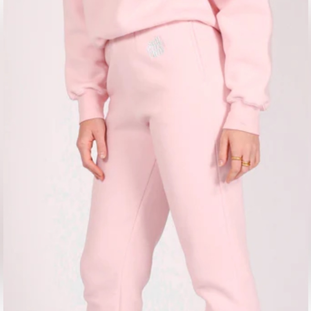 Brunette the Label Self Care Club Pink Sweatpants Size L/XL